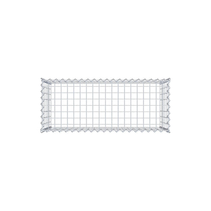 Gabion rapporté type 3 100 cm x 50 cm x 40 cm (L x H x P), mailles 5 cm x 10 cm, spirale