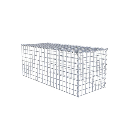 Gabbione aggiuntivo tipo 4 100 cm x 40 cm x 40 cm (L x A x P), dimensione maglia 5 cm x 5 cm, a spirale