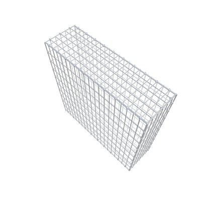 Gabião 100 cm x 100 cm x 30 cm (C x A x P), malhagem 5 cm x 10 cm, anel C