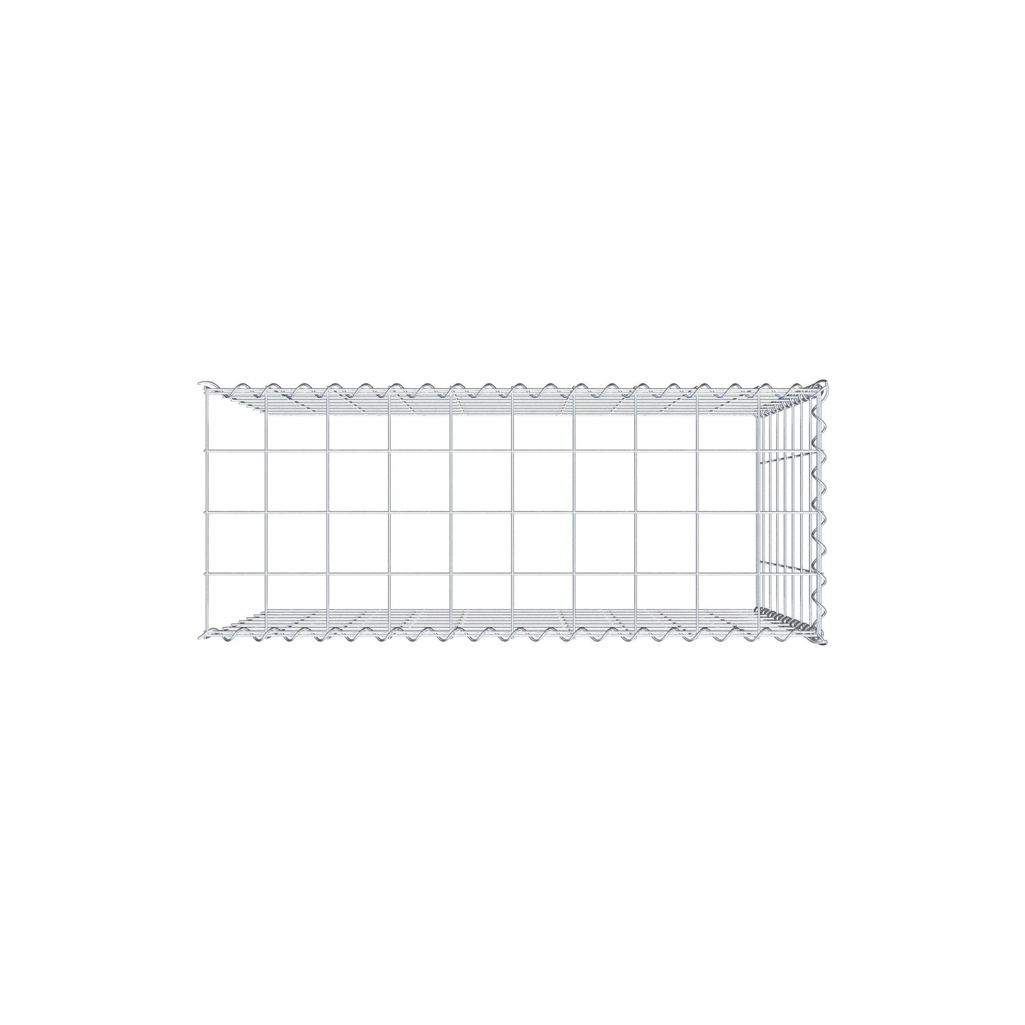 Gabião tipo 4 100 cm x 80 cm x 40 cm (C x A x P), malhagem 10 cm x 10 cm, espiral