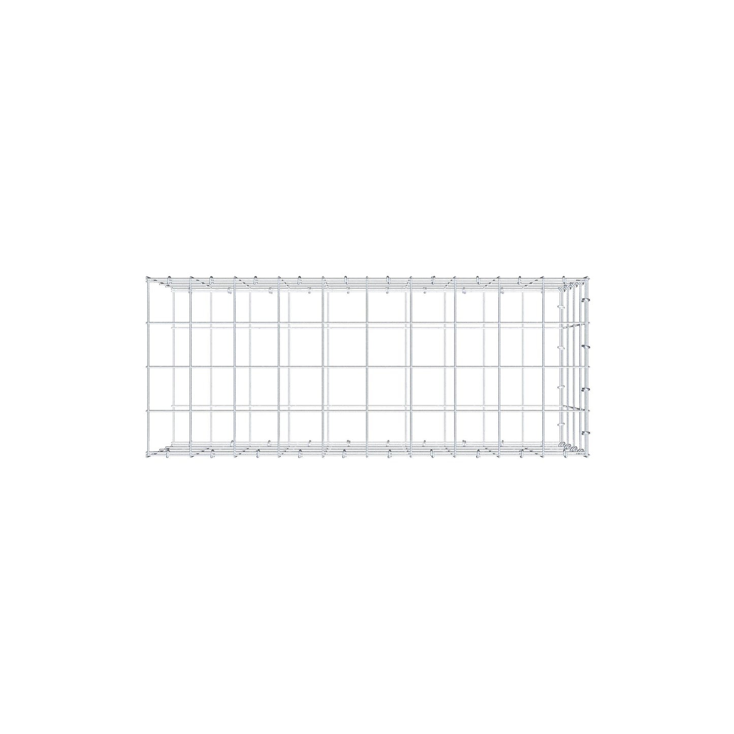 Gabião tipo 2 100 cm x 40 cm x 40 cm (C x A x P), malhagem 10 cm x 10 cm, anel C