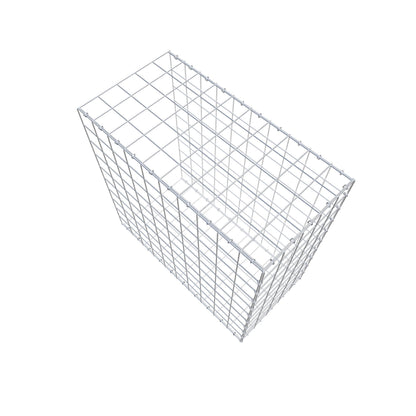 Monteret gabion type 2 100 cm x 100 cm x 50 cm (L x H x D), maskestørrelse 10 cm x 10 cm, C-ring