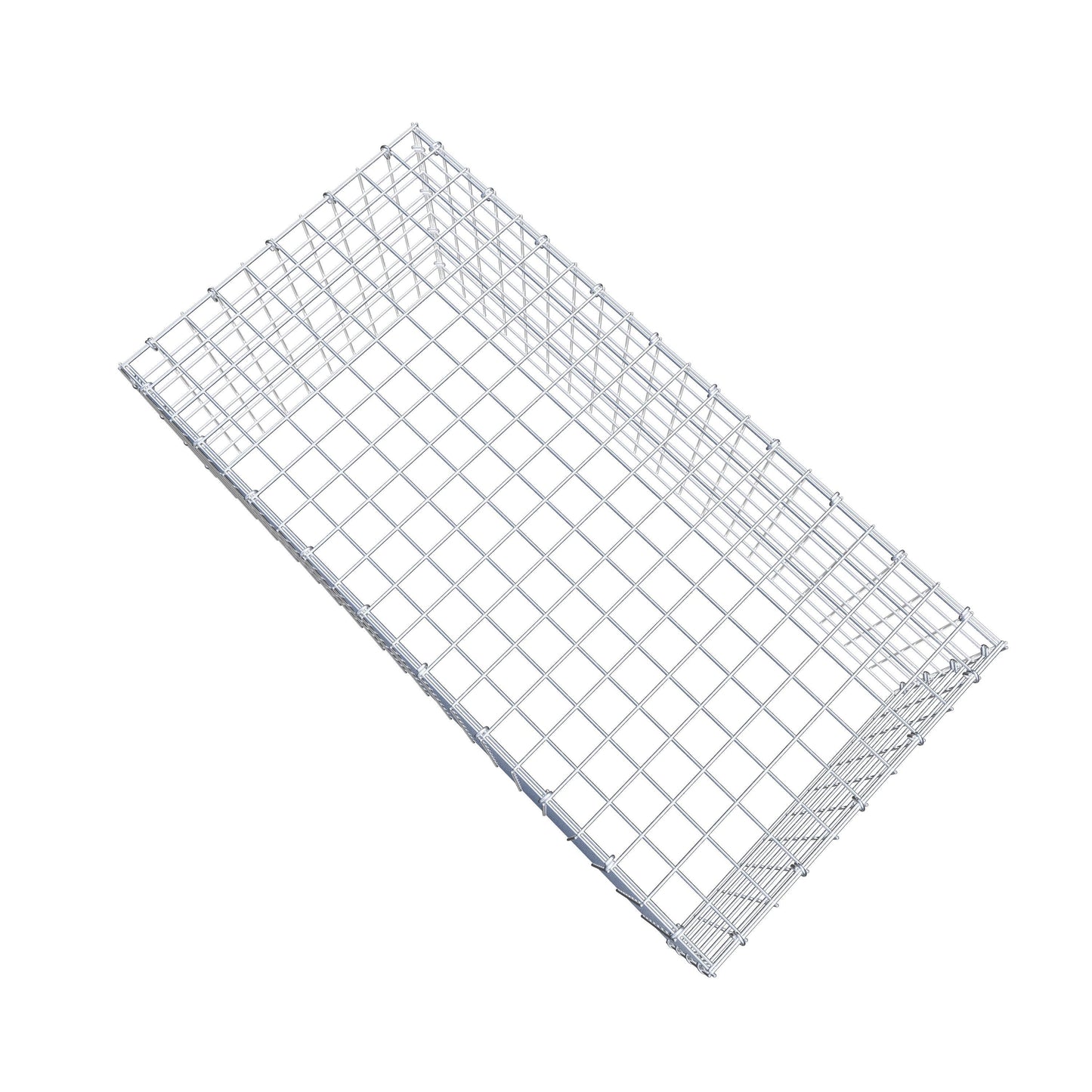 Gavión complementario de tipo 3 100 cm x 40 cm x 50 cm (L x A x P), malla 5 cm x 5 cm, anillo en C