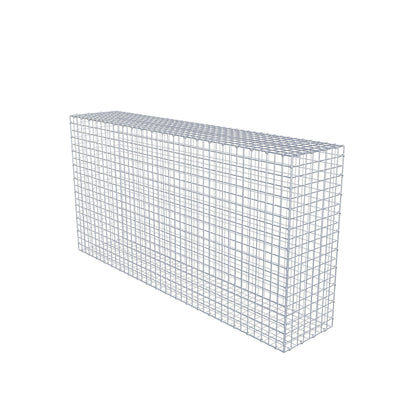 Gabion 200 cm x 100 cm x 40 cm (L x H x D), mesh size 5 cm x 5 cm, C-ring