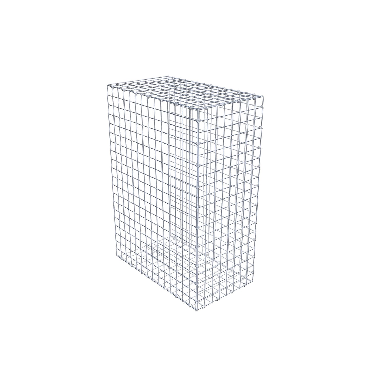 Mounted gabion type 2 100 cm x 70 cm x 40 cm (L x H x D), mesh size 5 cm x 5 cm, C-ring