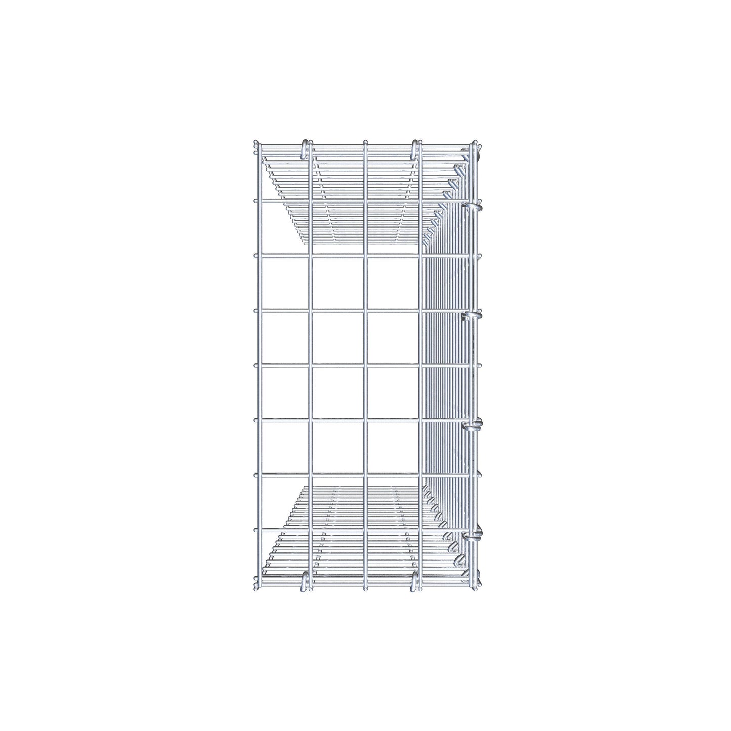 Gabião Tipo 4 100 cm x 20 cm x 40 cm (C x A x P), malhagem 5 cm x 5 cm, anel C