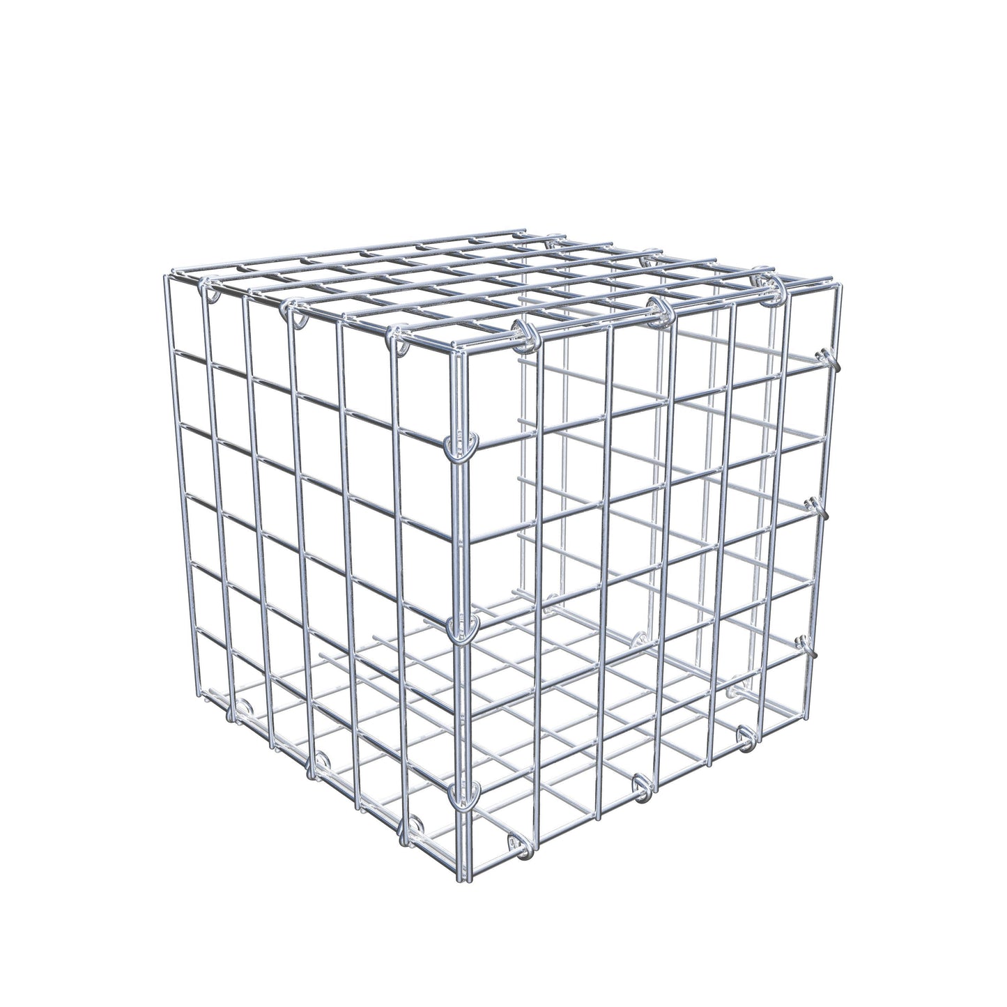 Anbaugabione Typ 2 30 cm x 30 cm x 30 cm (L x H x T), Maschenweite 5 cm x 5 cm, C-Ring
