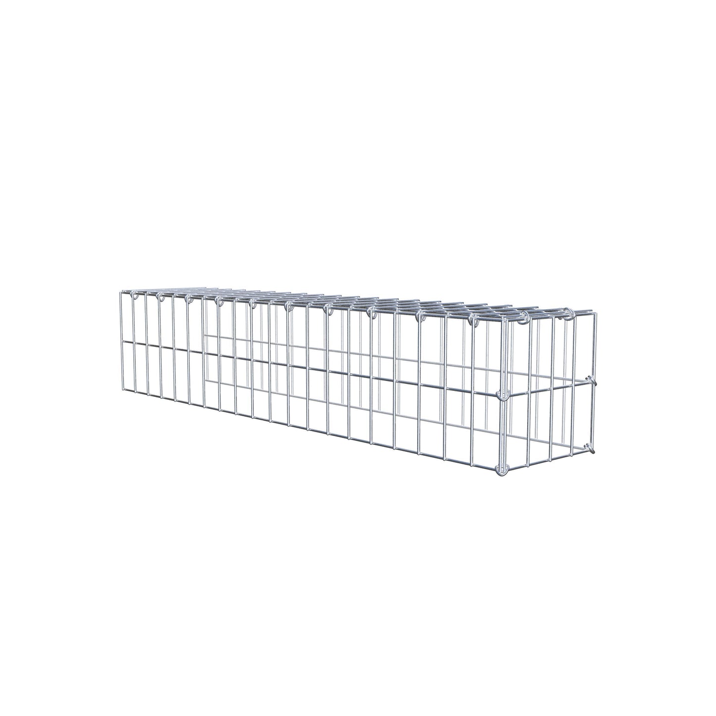Gabião tipo 4 100 cm x 20 cm x 20 cm (C x A x P), malhagem 5 cm x 10 cm, anel C