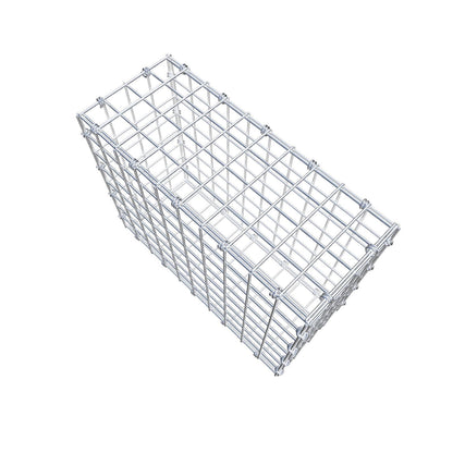 Gabião 50 cm x 40 cm x 20 cm (C x A x P), malhagem 5 x 5 cm, anel espiral