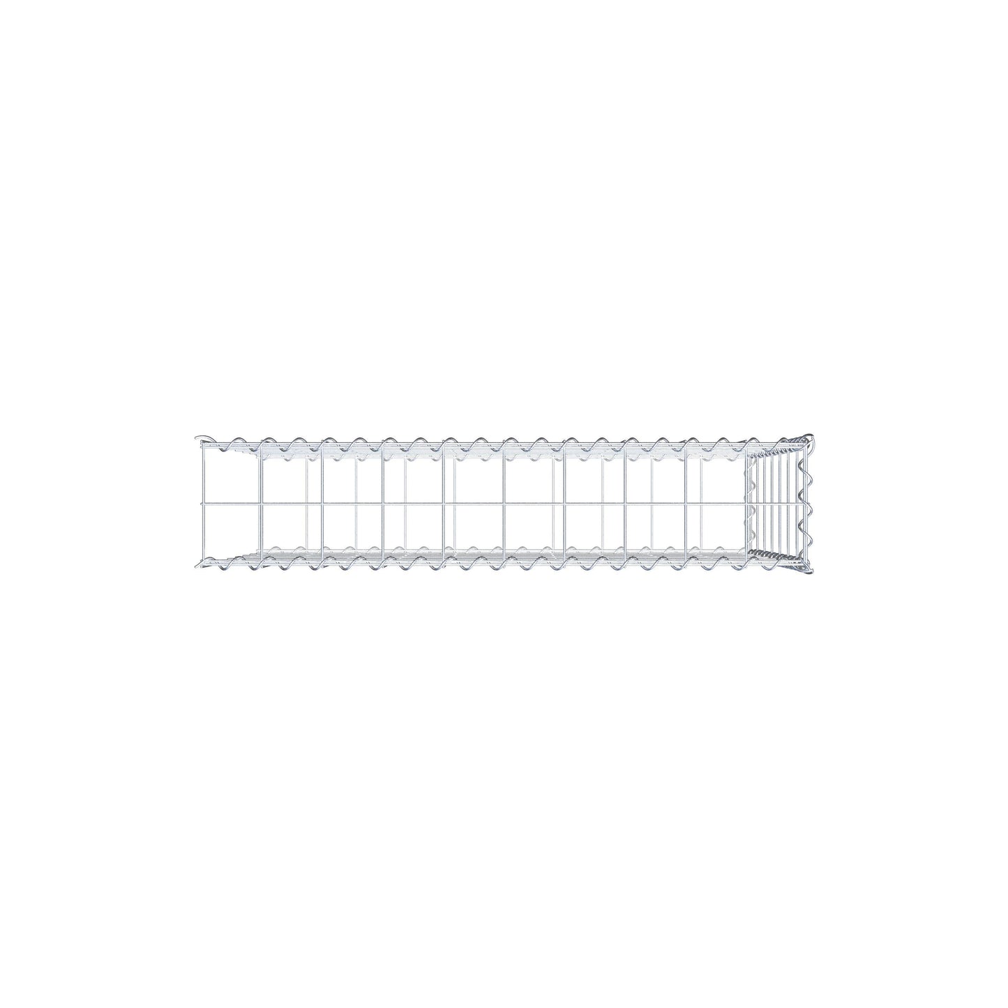 Gabião tipo 2 100 cm x 70 cm x 20 cm (C x A x P), malhagem 10 cm x 10 cm, espiral