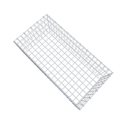 Mounted gabion type 3 100 cm x 40 cm x 50 cm (L x H x D), mesh size 5 cm x 10 cm, C-ring
