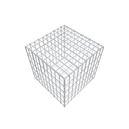 Gabbione 50 cm x 50 cm x 50 cm (L x H x P), maglia 5 cm x 10 cm, anello a C
