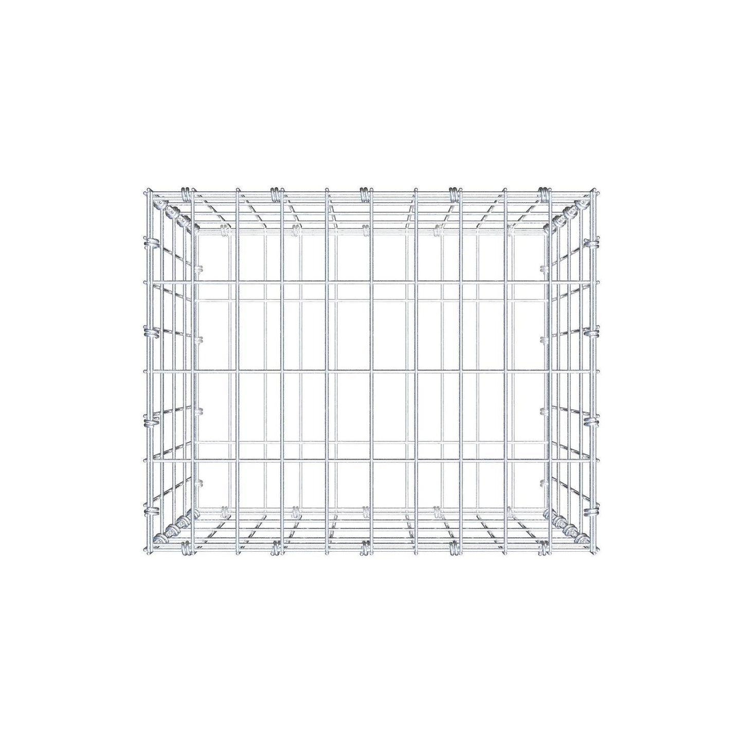 Gabione 50 cm x 40 cm x 40 cm (L x H x T), Maschenweite 5 x 10 cm, Spiralring