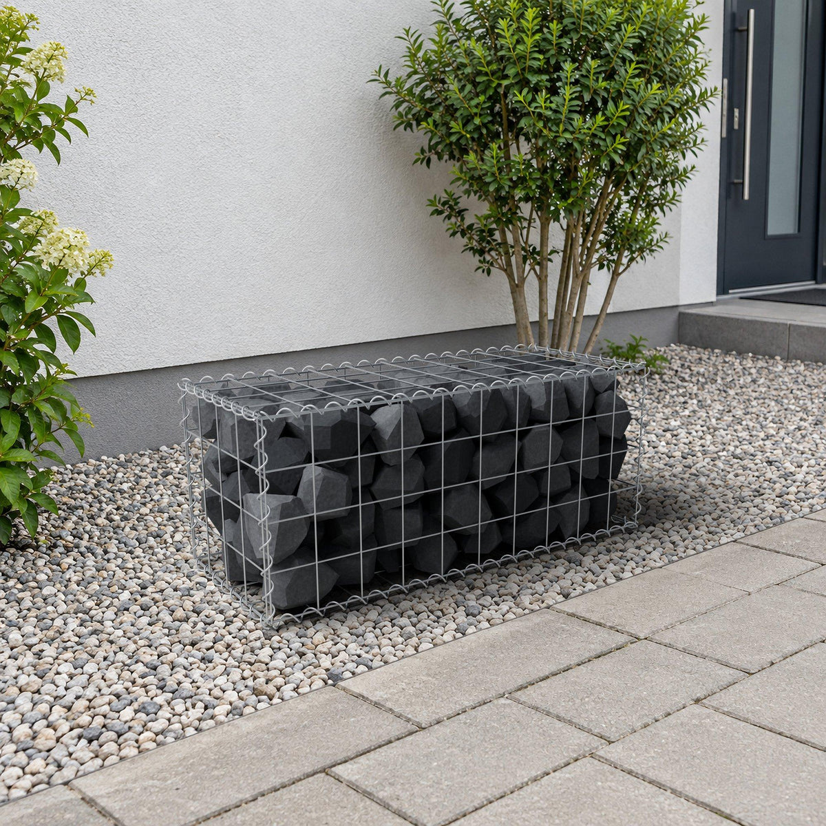 Gabbione 100 cm x 40 cm x 40 cm (L x H x P), maglia 10 cm x 10 cm, spirale