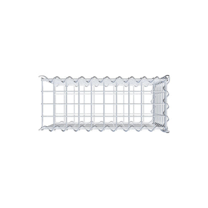 Gabbione aggiuntivo tipo 2 50 cm x 40 cm x 20 cm (L x H x P), dimensione maglia 5 cm x 5 cm, a spirale