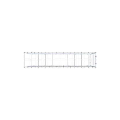 Typ 2 påbyggnadsgabion 100 cm x 60 cm x 20 cm (L x H x D), maskstorlek 10 cm x 10 cm, C-ring
