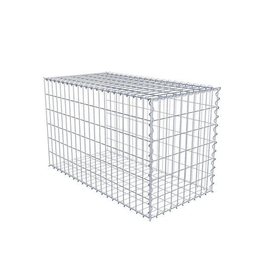 Gabbione aggiuntivo tipo 2 100 cm x 60 cm x 50 cm (L x A x P), maglia 5 cm x 10 cm, spirale