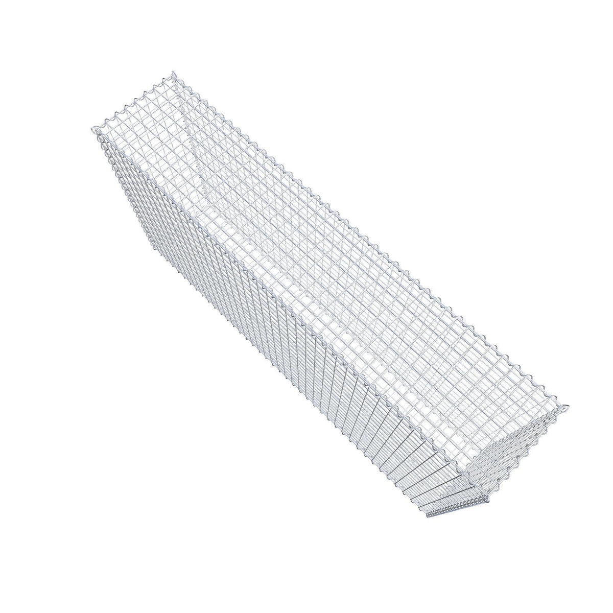 Gabion 200 cm x 100 cm x 40 cm (L x H x D), maskestørrelse 5 cm x 5 cm, spiral