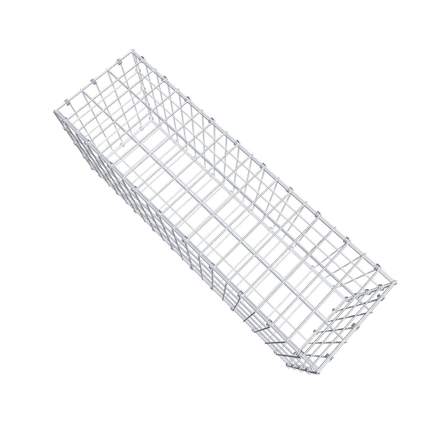 Gabbione 100 cm x 40 cm x 30 cm (L x H x P), maglia 5 x 10 cm, anello a spirale