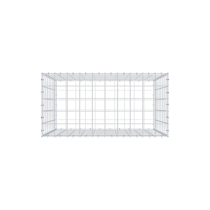 Gabião 100 cm x 90 cm x 50 cm (C x A x P), malhagem 10 cm x 10 cm, anel C