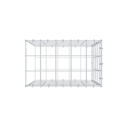 Gabbione aggiuntivo di tipo 2 50 cm x 50 cm x 30 cm (L x H x P), maglia 10 cm x 10 cm, anello a C