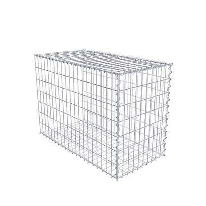 Opvokset gabion type 2 100 cm x 70 cm x 50 cm (L x H x D), maskestørrelse 5 cm x 10 cm, spiral