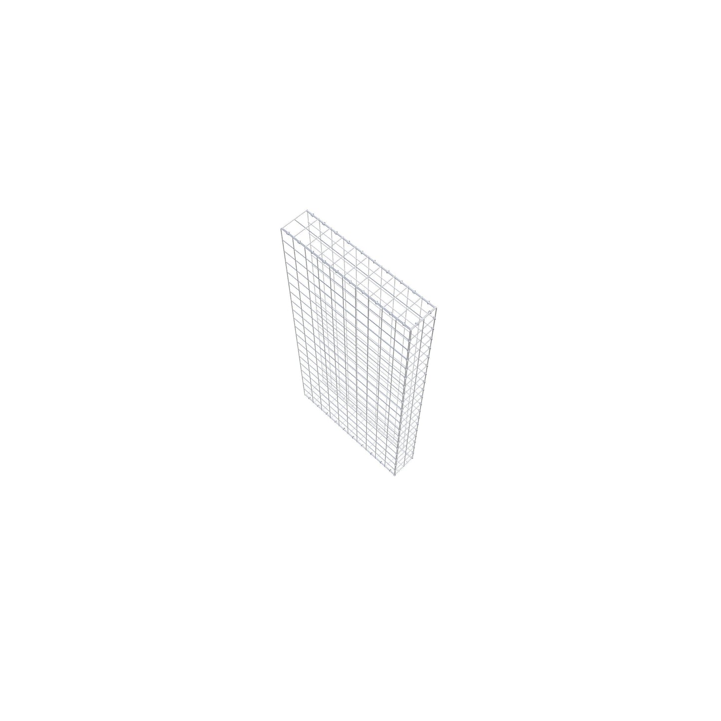 Typ 2 påbyggnadsgabion 200 cm x 100 cm x 20 cm (L x H x D), maskstorlek 10 cm x 10 cm, C-ring