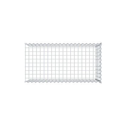 Opvokset gabion type 4 100 cm x 50 cm x 50 cm (L x H x D), maskestørrelse 5 cm x 10 cm, spiral