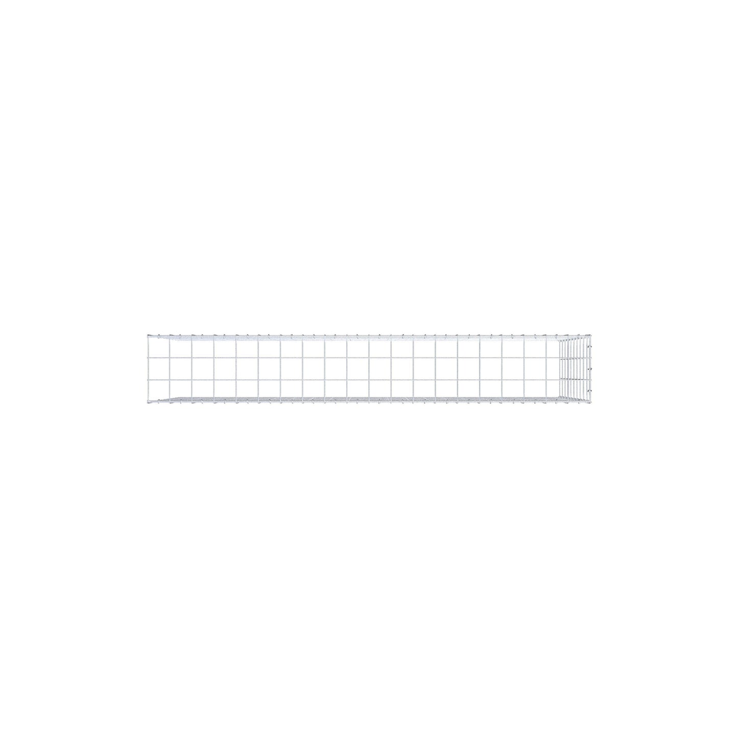 Fourche rapportée type 4 200 cm x 100 cm x 30 cm (L x H x P), mailles 10 cm x 10 cm, anneau en C