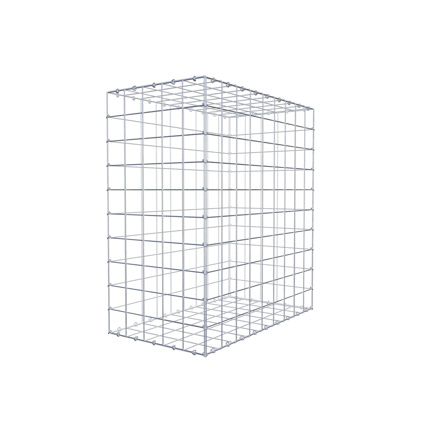 Gabião 100 cm x 90 cm x 50 cm (C x A x P), malhagem 10 cm x 10 cm, anel C