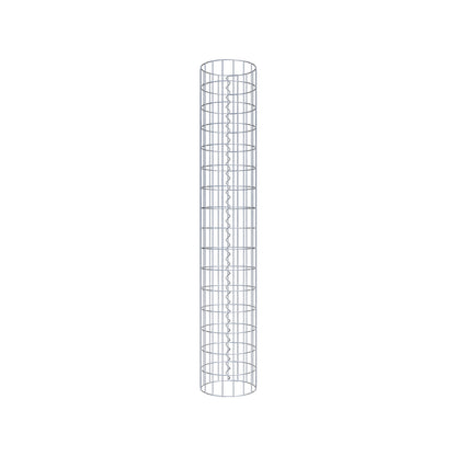 Colonne de gabion ronde 27 cm de diamètre, 160 cm de hauteur, maille 5 cm x 10 cm
