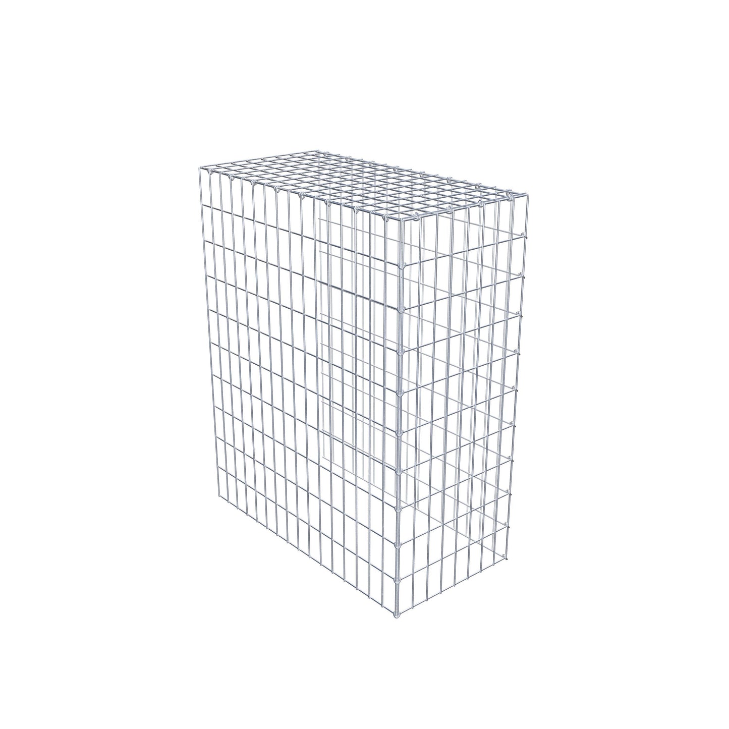 Gabbione aggiuntivo tipo 4 100 cm x 80 cm x 40 cm (L x H x P), maglia 5 cm x 10 cm, anello a C