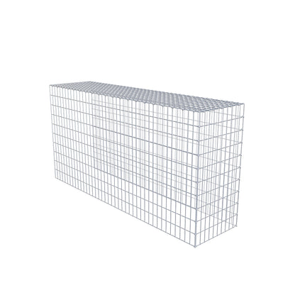 Fourche rapportée type 4 200 cm x 100 cm x 50 cm (L x H x P), mailles 5 cm x 10 cm, anneau en C