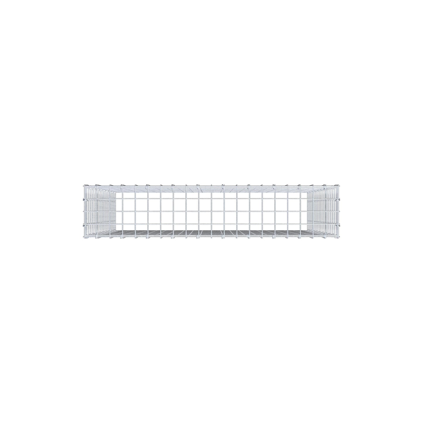 Gabbione fissabile tipo 3 100 cm x 100 cm x 20 cm (L x H x P), maglia 5 cm x 5 cm, anello a C