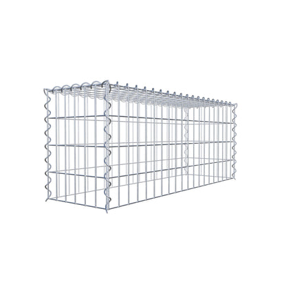 Anbaugabione Typ 3 100 cm x 40 cm x 30 cm (L x H x T), Maschenweite 5 cm x 10 cm, Spirale