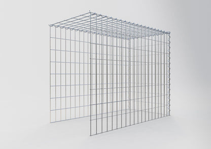 Extra gabion typ 4 100 cm x 80 cm x 50 cm (L x H x D), maskstorlek 5 cm x 10 cm, spiral