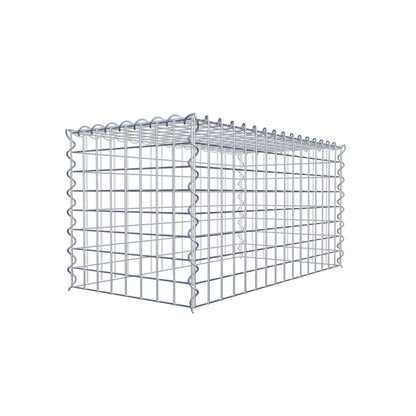 Gavión complementario tipo 3 80 cm x 40 cm x 40 cm (L x A x P), malla 5 cm x 5 cm, espiral