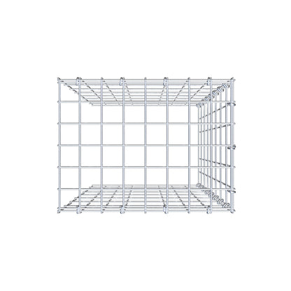 Toegevoegde pool type 4 80 cm x 40 cm x 30 cm (L x H x D), maaswijdte 5 cm x 10 cm, C-ring