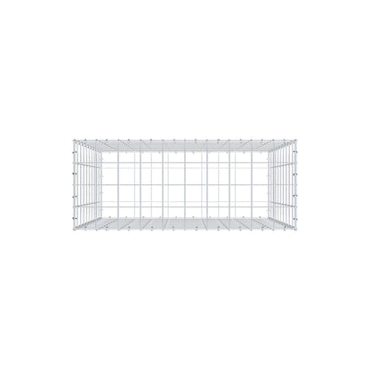 Gabione 100 cm x 100 cm x 40 cm (L x H x T), Maschenweite 10 cm x 10 cm, C-Ring