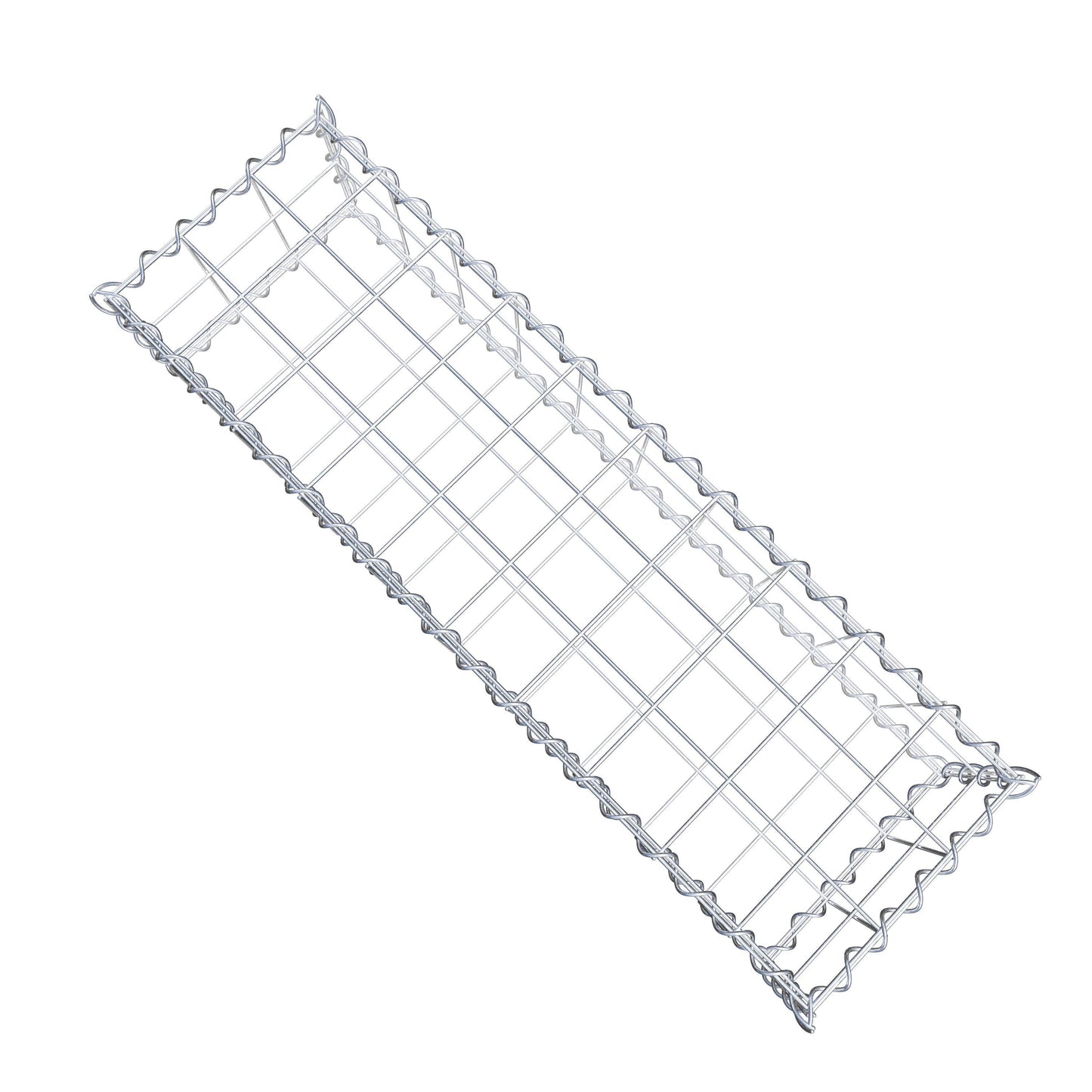 Gabione 100 cm x 20 cm x 30 cm (L x H x T), Maschenweite 10 cm x 10 cm, Spirale