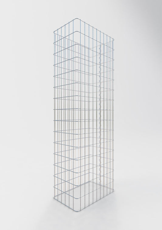 Clôture en gabion Longueur 52 cm, hauteur 200 cm, profondeur 32 cm, mailles 5 x 10 cm