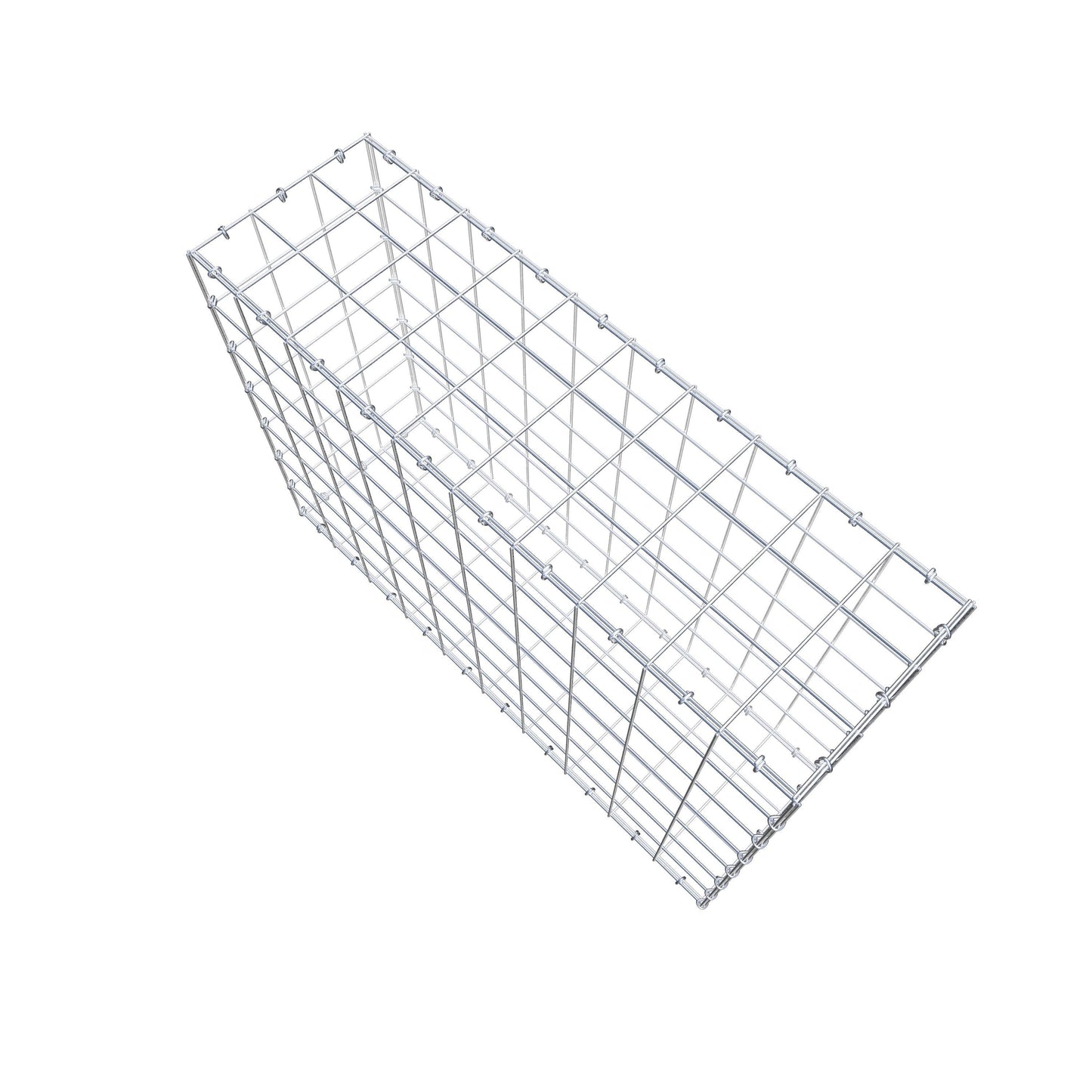 Gabion 100 cm x 70 cm x 30 cm (L x H x P), mailles 10 cm x 10 cm, anneau en C
