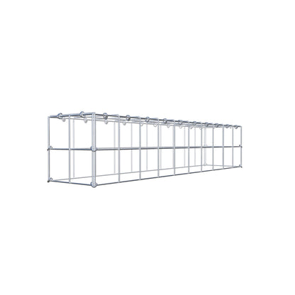 Gavión complementario de tipo 3 100 cm x 20 cm x 20 cm (L x A x P), malla 10 cm x 10 cm, anillo en C