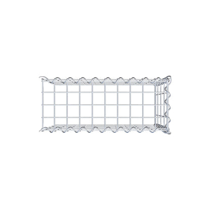 Gabion rapporté type 4 50 cm x 40 cm x 20 cm (L x H x P), mailles 5 cm x 10 cm, spirale