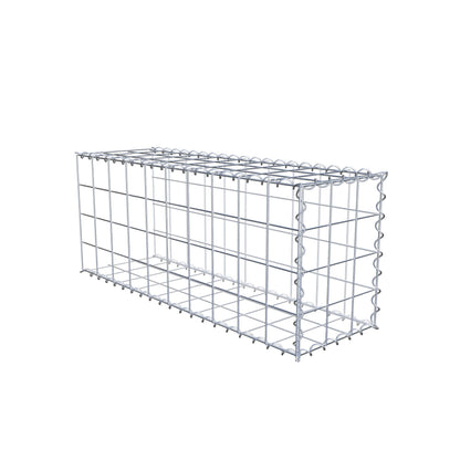 Påväxt gabion typ 2 100 cm x 40 cm x 30 cm (L x H x D), maskstorlek 10 cm x 10 cm, spiral