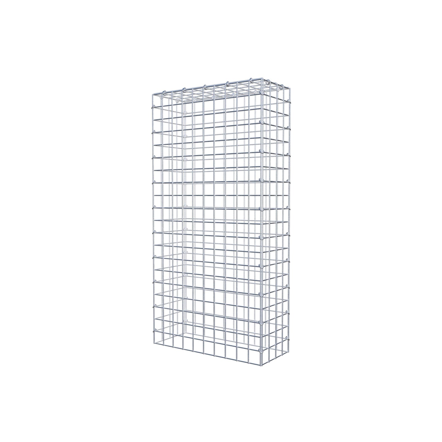 Gavión complementario de tipo 3 100 cm x 20 cm x 50 cm (L x A x P), malla 5 cm x 5 cm, anillo en C