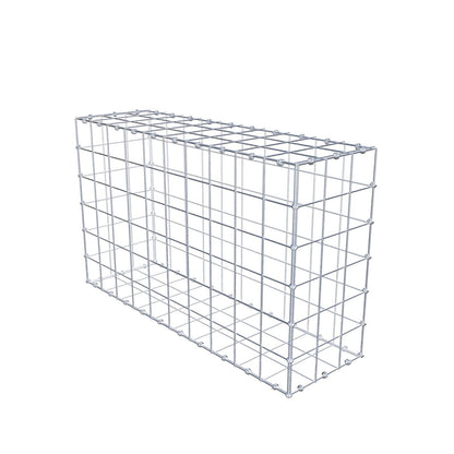 Gabbione 100 cm x 60 cm x 30 cm (L x H x P), maglia 10 x 10 cm, anello a spirale