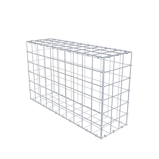 Gabbione 100 cm x 60 cm x 30 cm (L x H x P), maglia 10 x 10 cm, anello a spirale