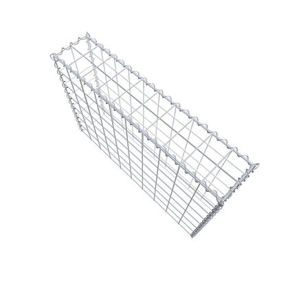 Gabion rapporté type 3 100 cm x 70 cm x 20 cm (L x H x P), mailles 10 cm x 10 cm, spirale