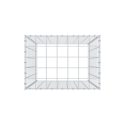 Monteret gabion type 3 100 cm x 70 cm x 50 cm (L x H x D), maskestørrelse 10 cm x 10 cm, C-ring